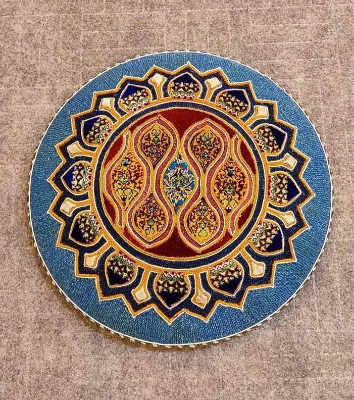  دیوارکوب طرح گل و رویال با معرق فرش 
